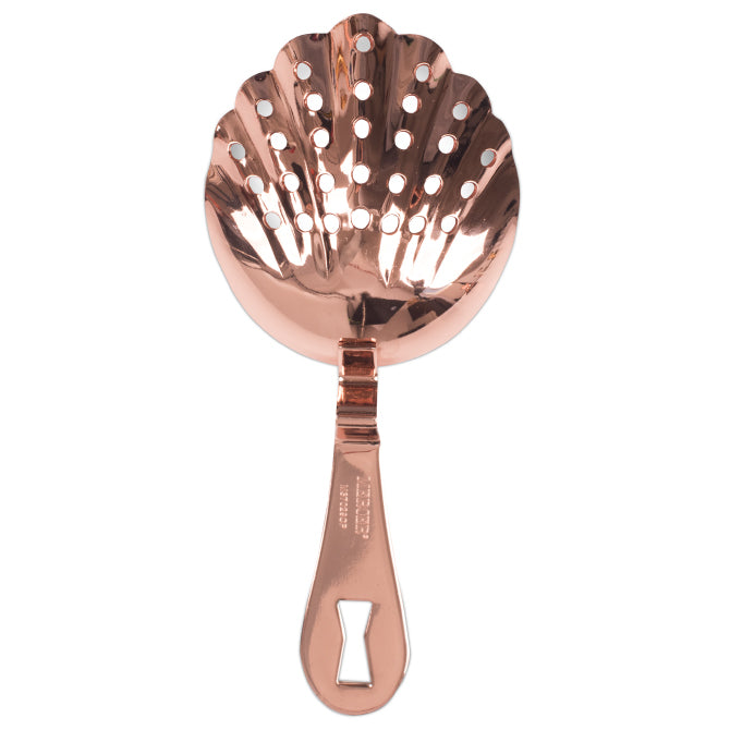 Barfly Scalloped Julep Copper Strainer