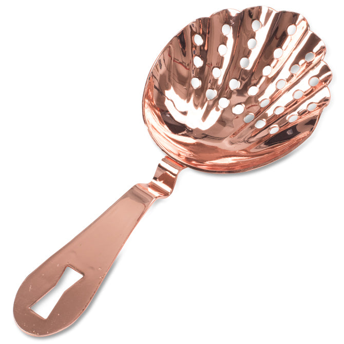 Barfly Scalloped Julep Copper Strainer