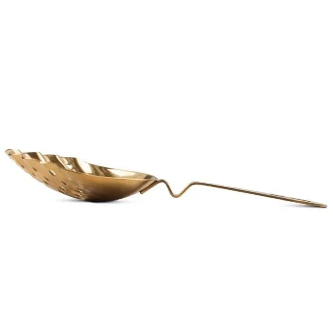 Barfly Scalloped Julep Gold Strainer