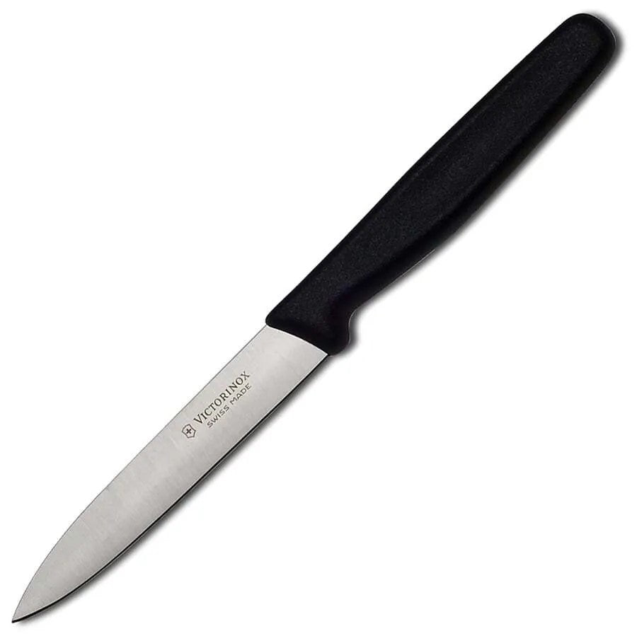 Victorinox Utility Knife - 4 inch - Black Handle