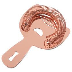 Barfly Heavy Duty Spring Bar Strainer - Copper Plated