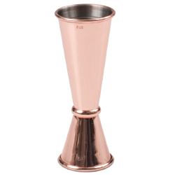Barfly Japanese Style Jigger - 1 and 2oz - Copper Plated