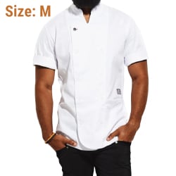 Tilit Chef Coat - Short Sleeve, White - Medium