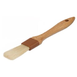 Natural Boar Bristle Pastry Brush - 1 inch Wide