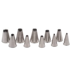 Set of 10 French Style Pastry Tips