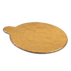 Gold and Black Round Pastry Board - 3.25