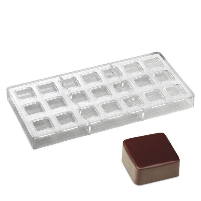 Oggibox 15 Cavity Contemporary Square Chocolate Silicone Mold