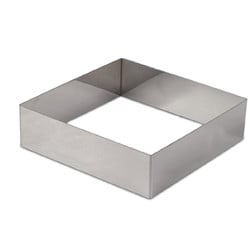 Stainless Steel Square Ring Mold - 1.7-inch x 6.3-inch