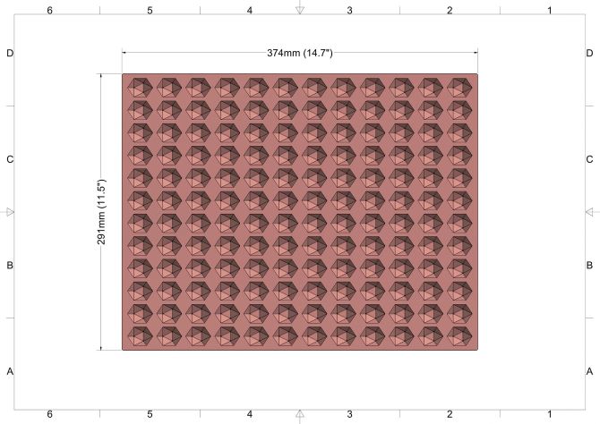 Cylinder Silicone Mold with 176 forms