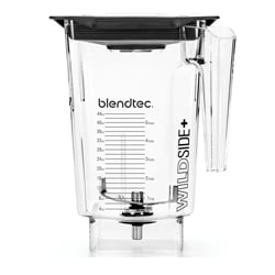 Blendtec CLEAR WildSide+ Jar, Black Hard Lid