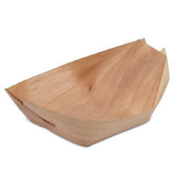 Poplar Wood Serving Boats