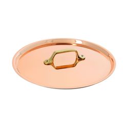 Copper Saucepan Lid Brass Handle 6.2 inch diameter