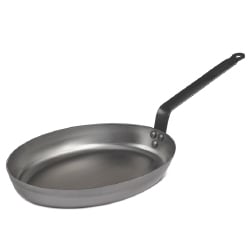 Heavy French Steel Oval Fry Pan