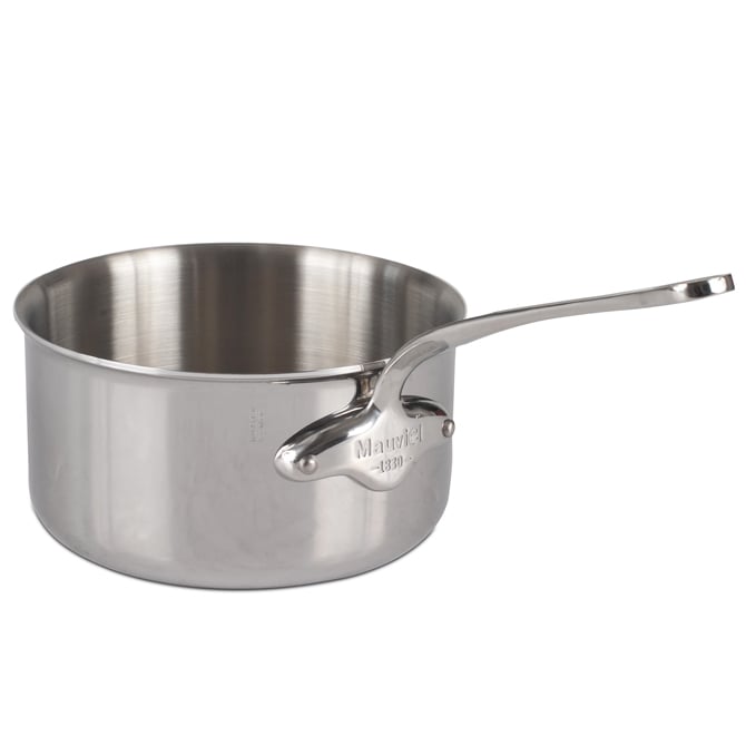 Mauviel M'COOK 5-Ply Rondeau With Lid, Cast Stainless Steel Handles, 6, Mauviel USA