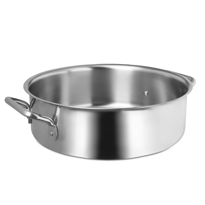 Big Size Conical Stock Pot Satin Brushed Aluminum Casserle with Lid for  Kitchen Cooking - China Cookware Set and Aluminum Cookware price