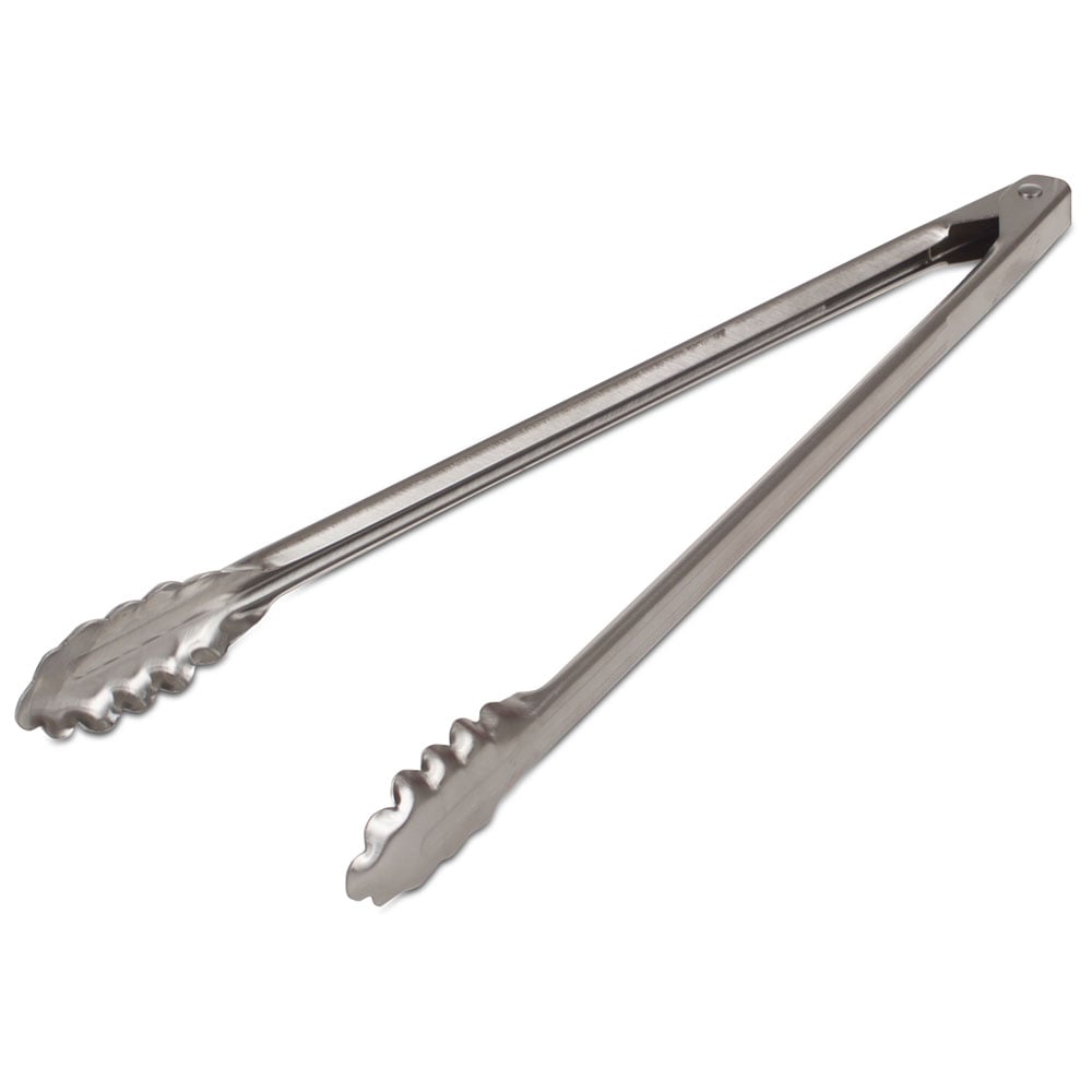 KitchenAid Tongs Lockable Stainless-Steel Black Silicone Tipped