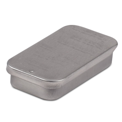 Small Silver Slide Top Tin