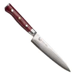 Zanmai Damascus Flame Petty Utility Knife - 5.9