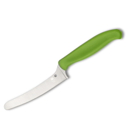 Spyderco Blunt-Tip Z-Cut - Plain Blade - Green