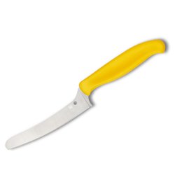 Spyderco Blunt-Tip Z-Cut - Plain Blade - Yellow