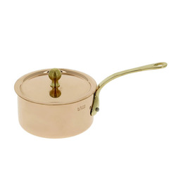 Inocuivre Saucepan and Lid with Brass Handle 3.5 inch