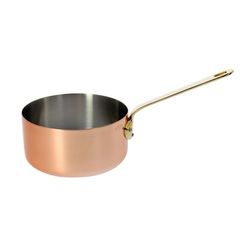 Copper Saucepan with Brass Handle 6.2 inch diameter