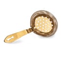 Barfly Antique Spring Bar Strainer - Gold Plated