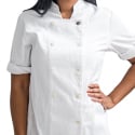 Tilit Women's Chef Coat - Short Sleeve, White - Medium