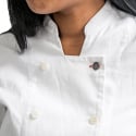 Tilit Women's Chef Coat - Short Sleeve, White - Medium