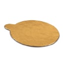 Gold and Black Round Pastry Board - 3.25