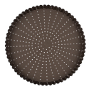 Perforated Tart Mold, Fluted - Nonstick - 10.3