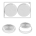 Pavoni Ipnosi - Spiral Top Silicone Mold - 2 Forms