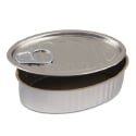 Comatec Oval Sardine Tin with Pull Tab Lid