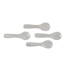 White Seashell Caviar Spoons- Set of Four