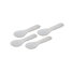 White Seashell Caviar Spoons- Set of Four