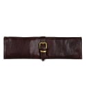 Boldric Brown Leather Knife Roll - 8 Pockets